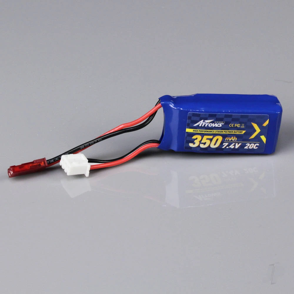 Arrows 2S 350mAh 7.4V LiPo Battery 20C JST 2 Arrows 2S 350mAh 7.4V LiPo Battery 20C JST - Image 2