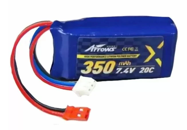 Arrows 2S 350mAh 7.4V LiPo Battery 20C JST 1 Arrows 2S 350mAh 7.4V LiPo Battery 20C JST