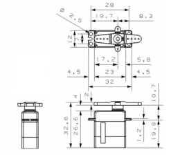 KST DS315MG Servo Servo - 4.8Kg.cm 0.07s 20.5g 12mm 15 KST DS315MG Servo Servo - 4.8Kg.cm 0.07s 20.5g 12mm -Remote Control Model Shop kst ds315mg servo servo 4 8kg cm 0 07s 20 5g 12mm 80
