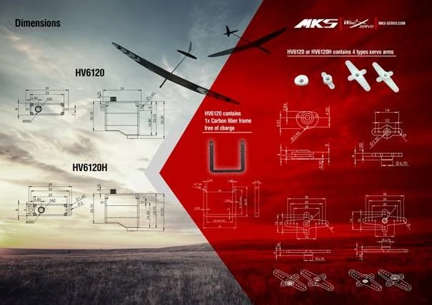 MKS HV6120 Wing Servo - 5.4Kg.cm 0.08s 11.0g 8mm 6 MKS HV6120 Wing Servo - 5.4Kg.cm 0.08s 11.0g 8mm - Image 6