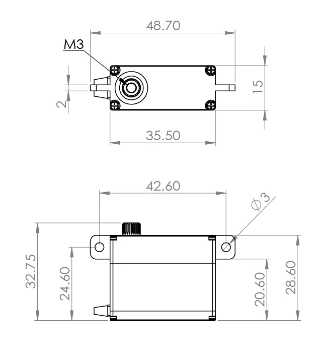 MKS HV747R Wing Servo - 15.0Kg.cm 0.13s 40.0g 15mm 2 MKS HV747R Wing Servo - 15.0Kg.cm 0.13s 40.0g 15mm - Image 2