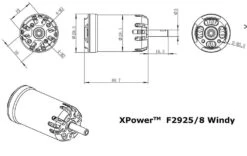 XPower F2925/8 Windy 1380 RPM/V 102g Cased Outrunner 5 XPower F2925/8 Windy 1380 RPM/V 102g Cased Outrunner -Remote Control Model Shop xpower f2925 8 windy 1380 rpm v 102g cased outrunner 30